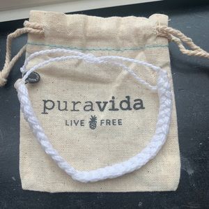 White Puravida Braided Bracelet